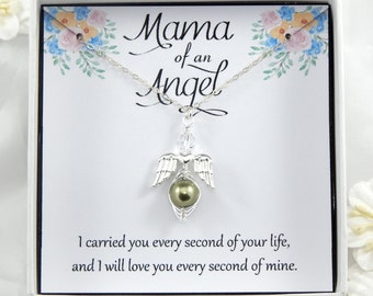 Angel Baby Pea Pod Necklace,Miscarriage Gift Necklace,Angel Baby,Pregnancy Loss Keepsake,Bereavement Gift, Stillborn Gift