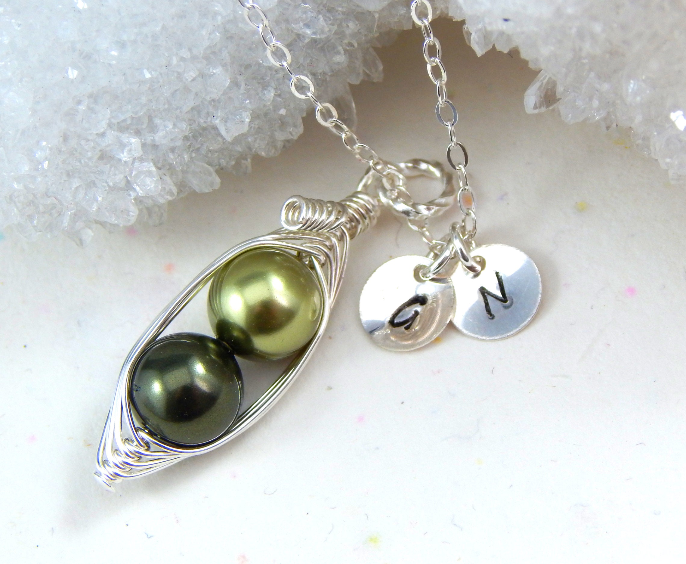 Peapod necklace discount