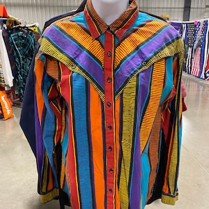 Adobe Rose Southwestern button up shirt