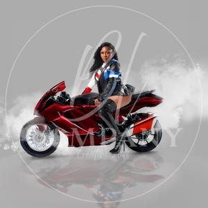 motorcycle digital backdrop