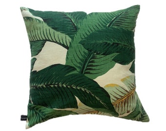 Green palm tree cushion cover (two sizes)