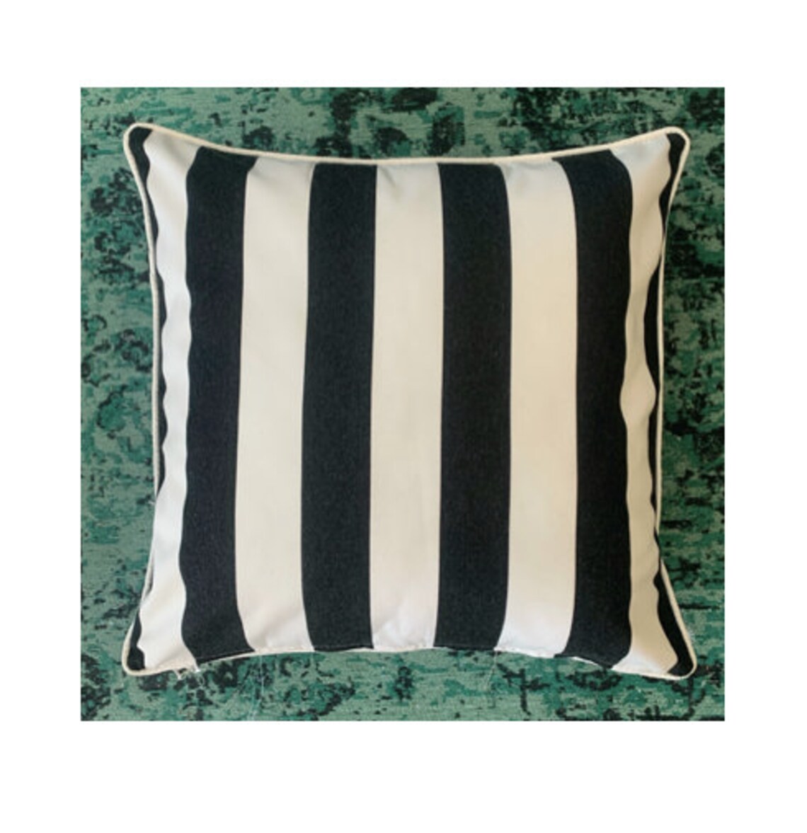 50cm X 50cm Outdoor Black and White Stripe Cushion Cover Etsy UK