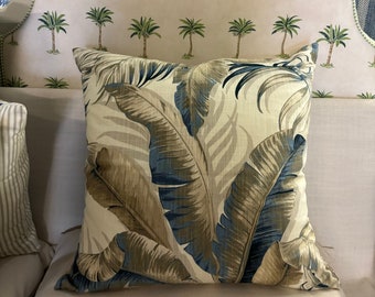 60cm x 60cm light palm cushion cover