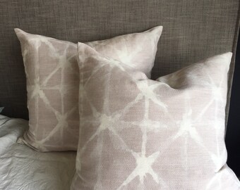 50cmx50cm Mokum dusky pink Cushion cover, Shibori Cushion Cover.