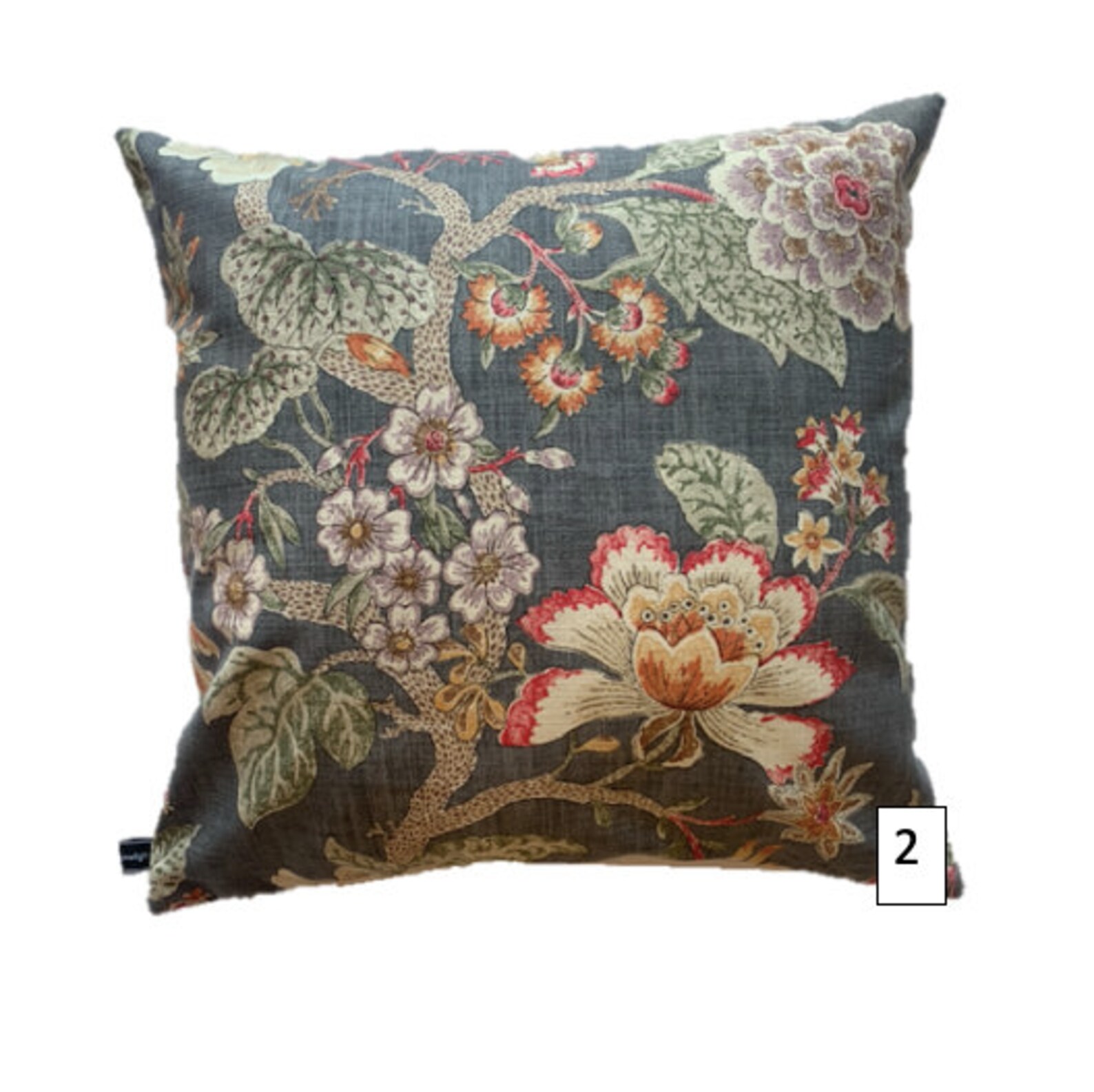 55cm X 55cm Grey Floral Cushion Cover Collection Etsy