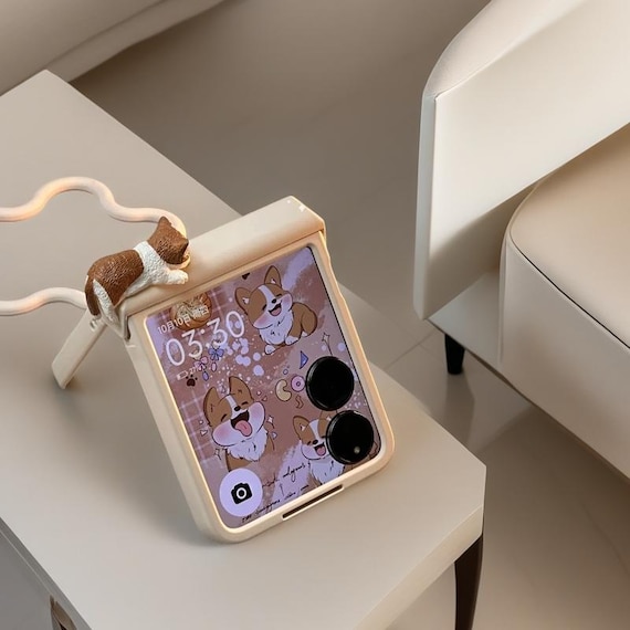 Cute 3D Sleeping Kitten Case for Samsung Galaxy Z Flip 7 6 5 4 3 | Soft Cat Phone Cover for Motorola Razr 60 50 40 Ultra