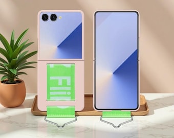 Samsung Z Flip 7 ケース（リストストラップリング付き）| Galaxy ZFlip7 ZFlip6 ZFlip5 ZFlip4 用耐衝撃ハードバックカバー