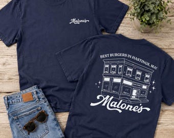 Malone's Bar OffCampus Unisex T-Shirt, Briar U Hockey Romance T-Shirt, Beste Burger Hastings MA, Bücherwurm Geschenk