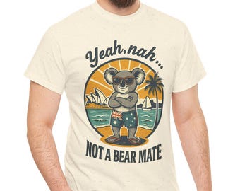 T-shirt drôle de koala, t-shirt d'animal australien, humour australien, chemise d'amant de faune