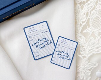 Something Borrowed Book Club Sticker; Bookish Bridal Sticker Custom