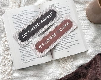 Bookish Coffee Break Bookmarks