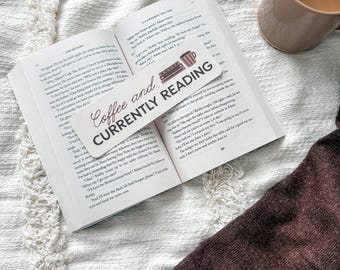 Coffee & Currently Reading Bookmark