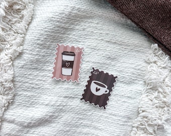 Coffee Cup Stamp Stickers