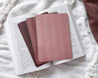 Brown Stripes E-Reader Insert: Compatible with Kindle and Kobo, Bookish Accessories