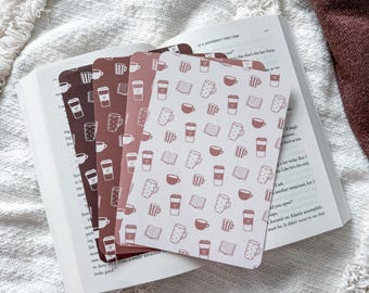Coffee Lover E-Reader Insert: Compatible with Kindle and Kobo, Bookish Accessories