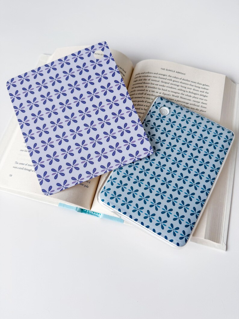 Spring Wings Patterned E-Reader Insert: Compatible with Kindle and Kobo, Bookish Accessories image 2