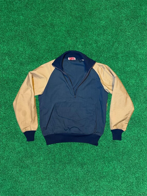 Pullover Color-block Windbreaker w/ kangaroo pouch - image 1