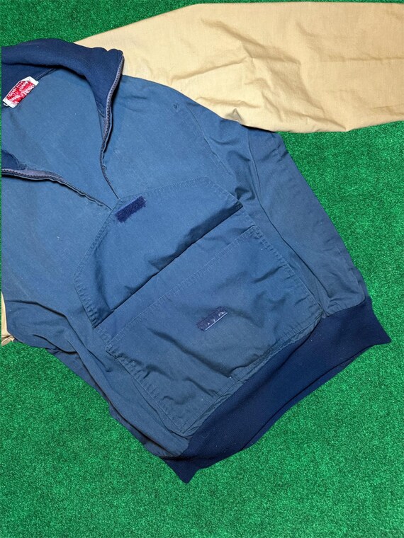 Pullover Color-block Windbreaker w/ kangaroo pouch - image 2