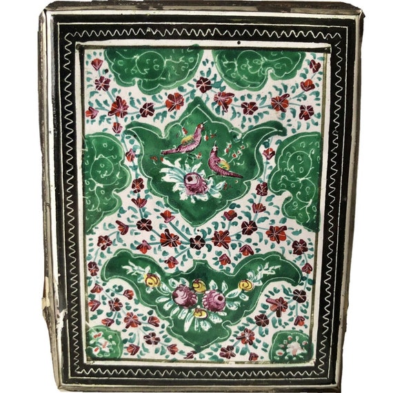 Antique Persian Arab Islamic Enamel Cigarette Cas… - image 6