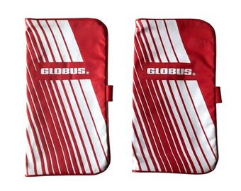 2 Globus Tours Travel Documents Passport ID Holder Wallet Organizers White & Red