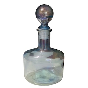 SVE Made in Italy Glass Iridescent Decanter Bohemian Home Decor Wine