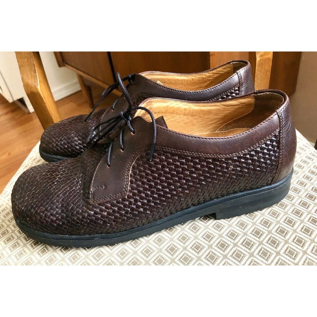 Quality Mens Brown Woven Leather Highlander Germany Shoes  display picture 3