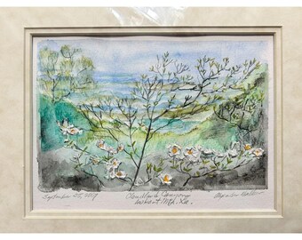 CLOUDLAND CANYON Lookout Mountain Georgia Watercolor Alexander Walker 2007