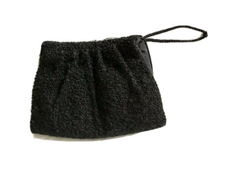 Large Waldes Vintage Persian Lambs Wool Hand Muff Purse 10” X 15”