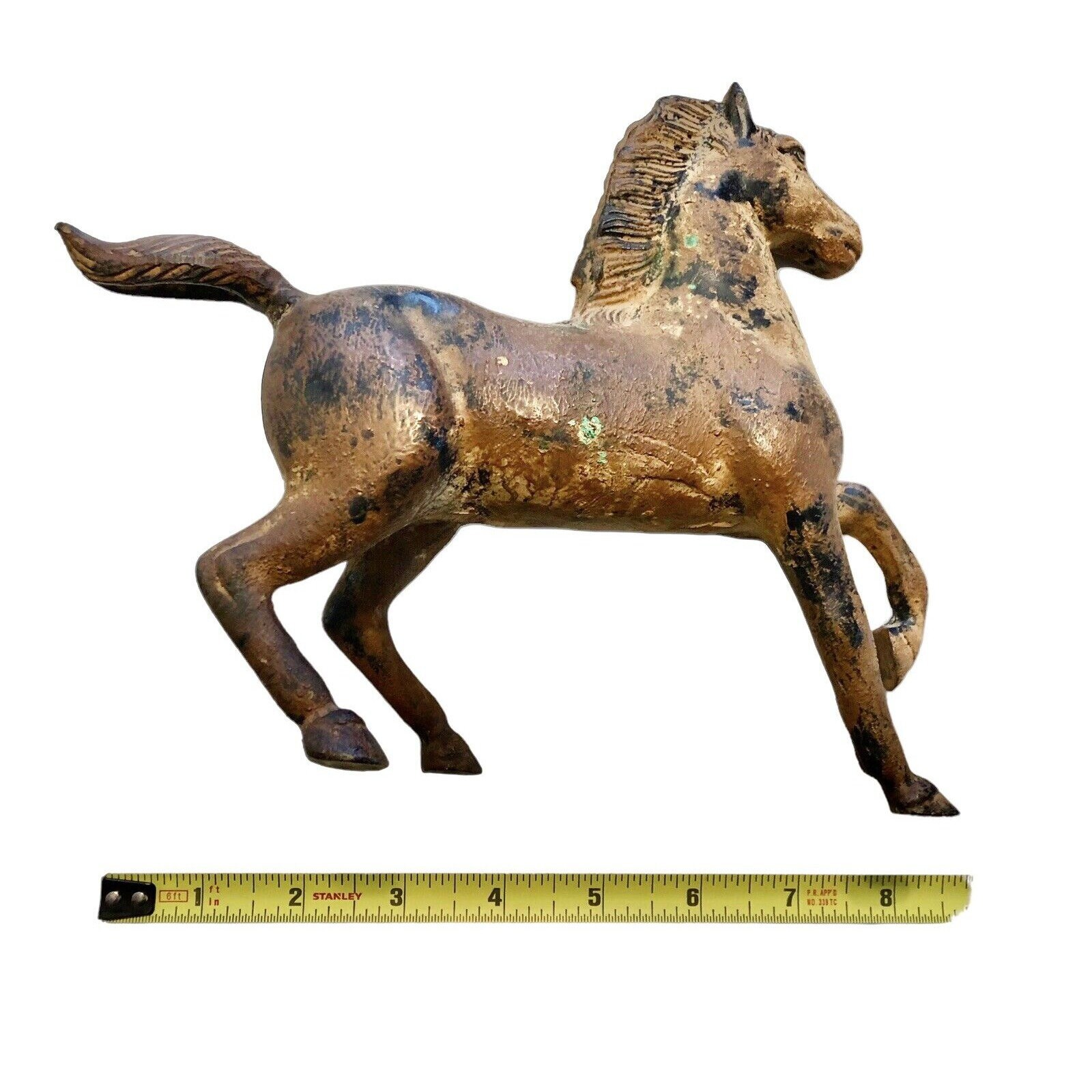 Japanese Cast Iron Horse SIGNED Figure Statue Heavy Etsy