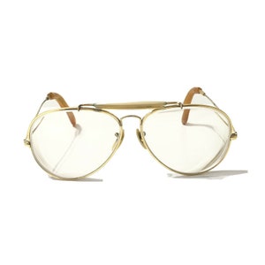 Vintage B&L RAY BAN Gold Filled Outdoorsman Aviator Eyeglasses 62[]14mm