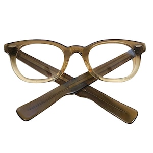 Vintage 40s/50s American Optical AO 5-1/2 Rare Brown Fade Eyeglasses Swivel Arms