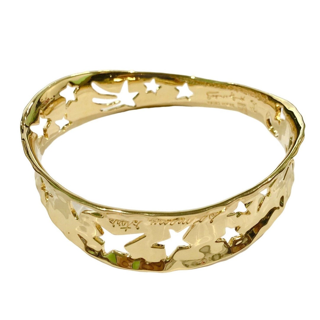 ANDY WARHOL Robert Lee Morris RLM so Many Stars Gold Tone Bracelet