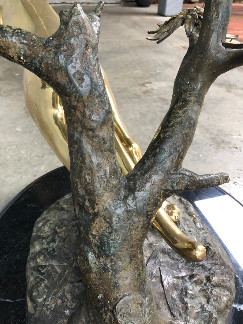 French 1970s Cast Bronze Glass Jaguar Panther Coffee Table Etsy