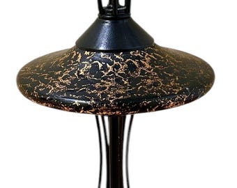 Mid Century Black Painted Sputnik Atomic Light Table Lamp Modern