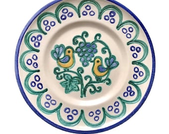 THUN BOZEN KERAMIK Plate Plaque Collectible Mid Century Pottery Italy 10.5”