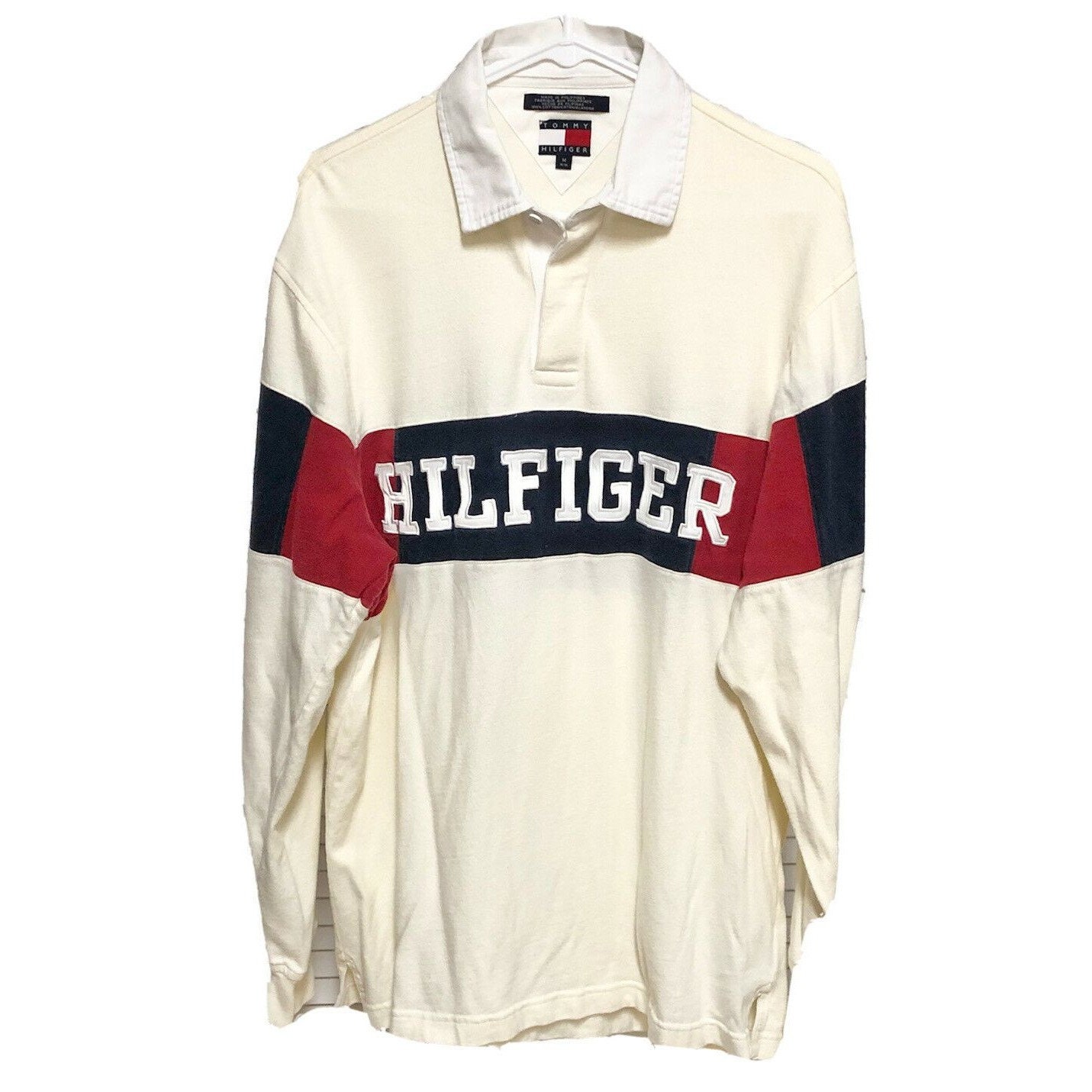 selvbiografi kontakt pille Mens Tommy Hilfiger Rugby Polo Spell Out Long Sleeve USA SIZE - Etsy