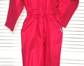 Vintage Pink Fuschia Saint Germain body Jump Suit 8/10