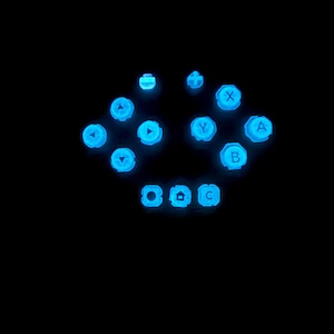 May include: A set of three ceramic nesting bowls in shades of blue, green, and white. The bowls feature a speckled glaze and a simple, modern design. The largest bowl is approximately 7 inches in diameter.