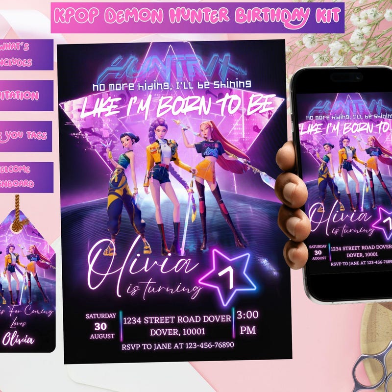 Cumpleaños de las guerreras k pop - Etsy México