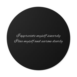 Self-Love Round Vinyl Stickers, Inspirational Stickers for Journals, Motivation Decor, Gift for Friends, Affirmation Stickers