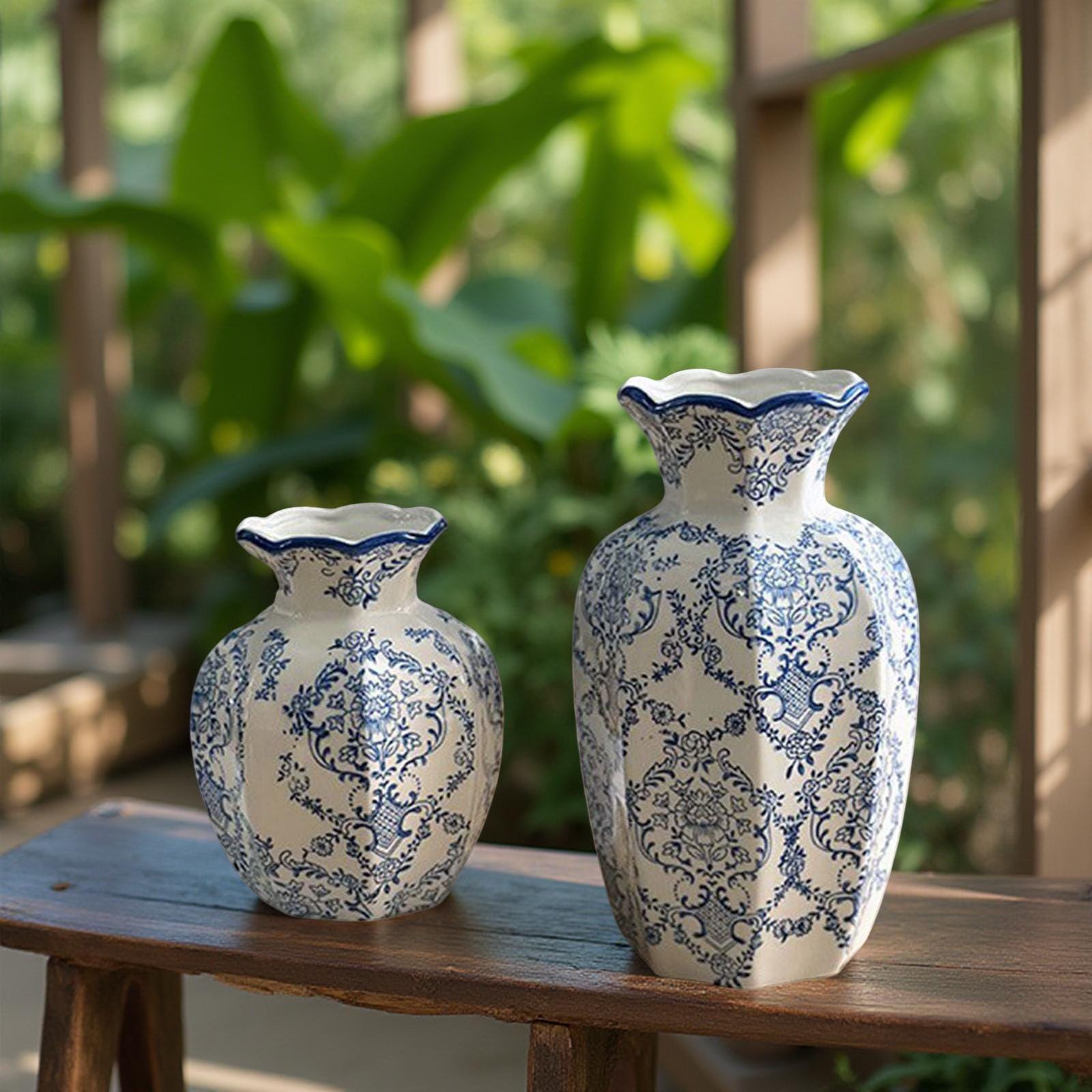 陶器の青い花瓶 - Etsy 日本