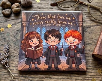 Harry P themed fridge magnet or sticker - holographic, water resistant