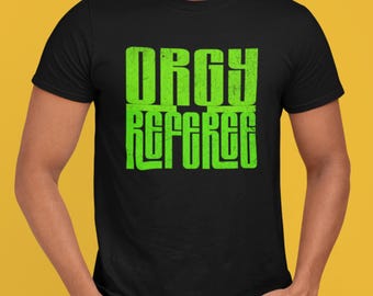 Camiseta vibrante teñida con diseño "Orgy Reformed", camiseta casual unisex, regalo único para amantes de las fiestas, ropa urbana de moda, [...]