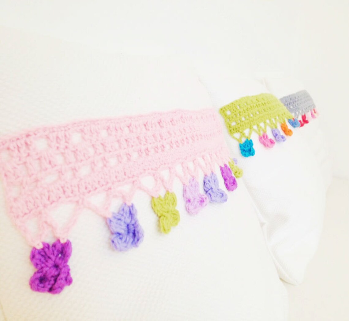 Crochet Pillow Edging Pattern Instant Download Etsy