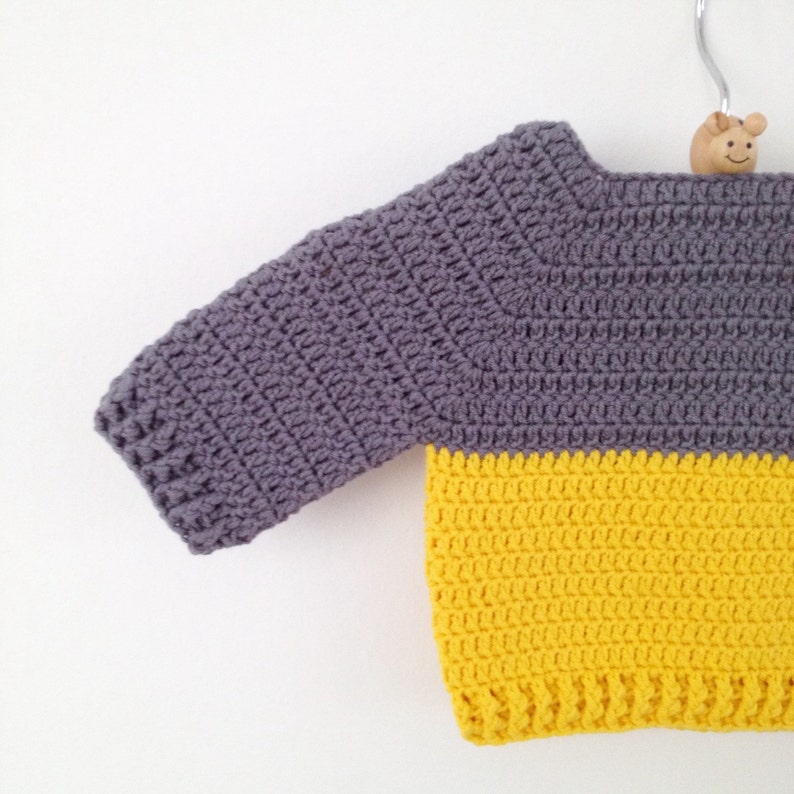 Crochet Newborn Sweater Pattern PDF Instant Download