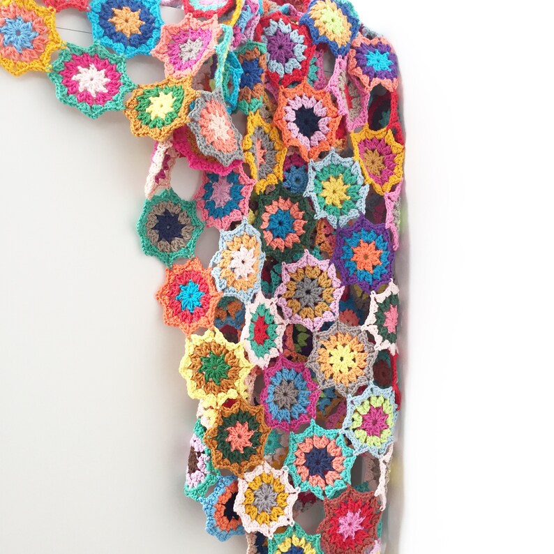 Japanese Flower Blanket Throw PDF Crochet Pattern Instant Etsy