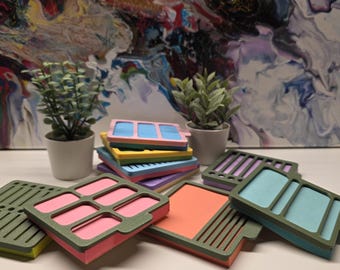 Single 3D Printed Sticky Note Stencil with Border – 3x3 Template for Notes and Sketches