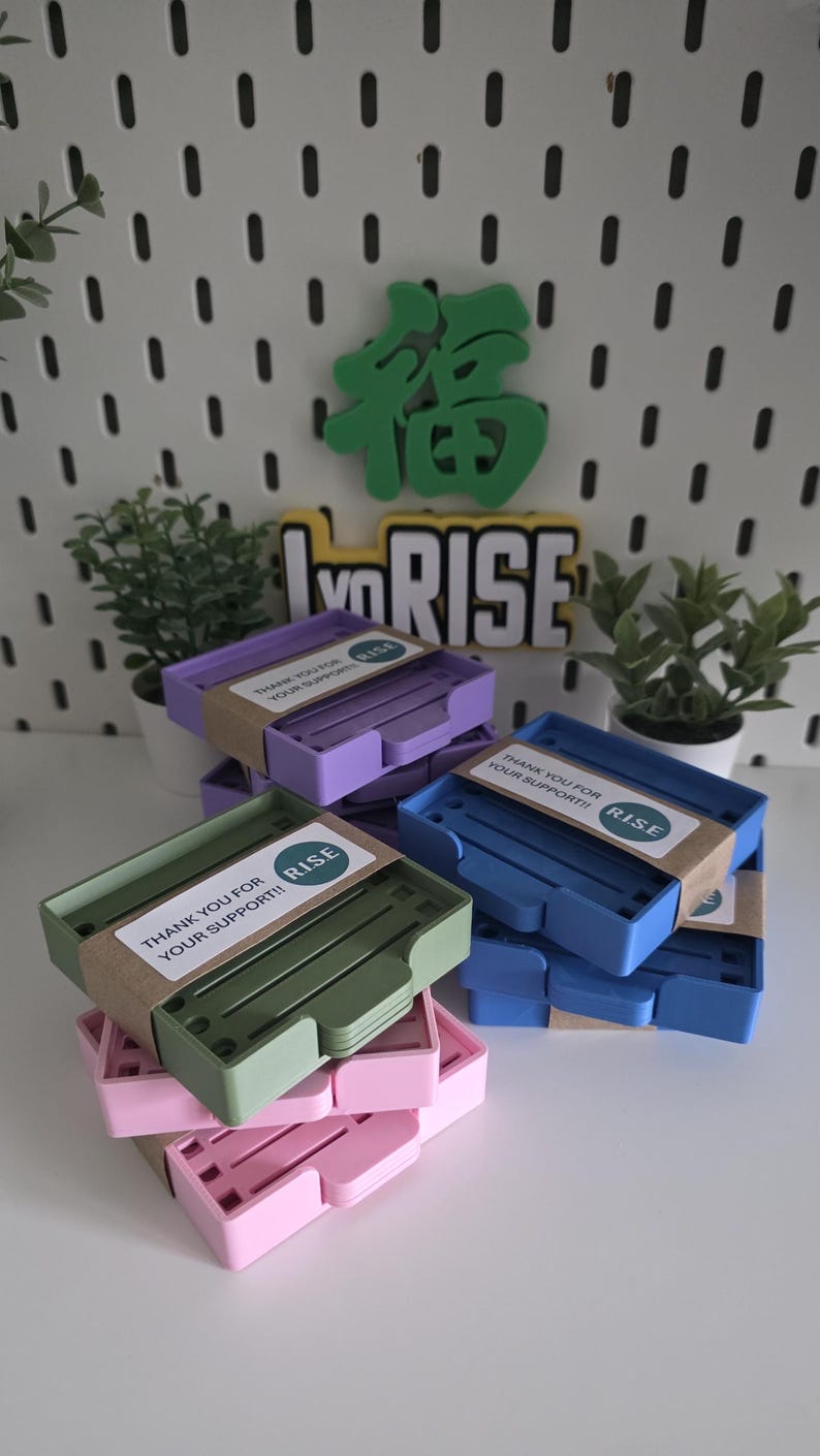 3D Printed Sticky Note Holder and Stencils Without Border – Minimal ...
