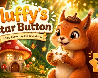 Fluffy's Star Button-verhalenboek: verhaal over eerlijkheid en moed (digitale pdf)