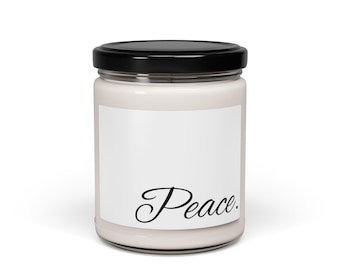 Peace Scented Soy Candle, Relaxing Aromatherapy Candle for Stress Relief, Home Decor, Thoughtful Gift for Any Occasion